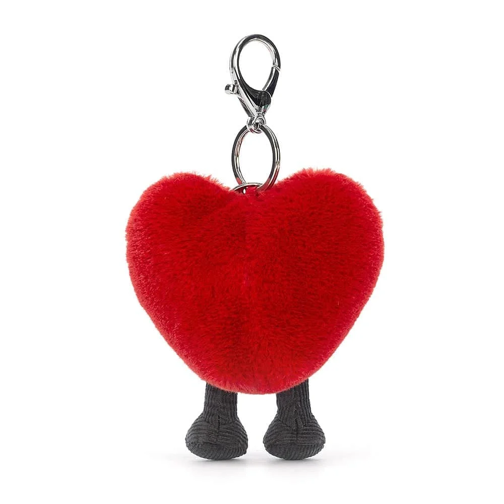 Charm-Bijoux de Sac Heart. Cœur Rouge, Jellycat – Image 3