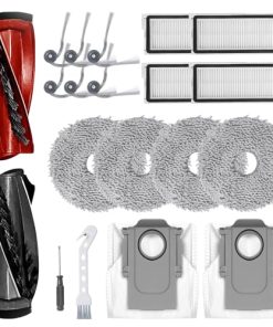 Heykewi Kit d&rsquo;accessoires pour Roborock Qrevo Curve/Qrevo Curv/Qrevo Edge robot aspirateur (20 accessoires)